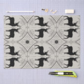 ヴィンテージ鹿2 薄葉紙 (クラフト)