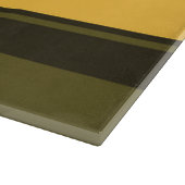 ヴィンテージ黄と緑のストライプ カッティングボード (角)