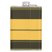 ヴィンテージ黄と緑のストライプ フラスク (裏面)