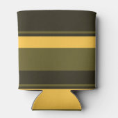 ヴィンテージ黄と緑のストライプ 缶クーラー (裏面)