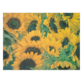 ヴィンテージ黄ひまわりの絵|テーブルクロス テーブルクロス (正面(横))