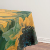 ヴィンテージ黄ひまわりの絵|テーブルクロス テーブルクロス (インサイチュ)