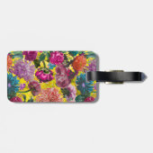 ヴィンテージ黄エレガントフローラモノグラム ラゲッジタグ (裏面横)