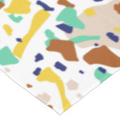 ヴィンテージ黄ブルーモダン抽象芸術幾何学模様 テーブルクロス (アングル)