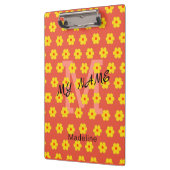 ヴィンテージ黄モダン橙花モノグラム クリップボード (左)