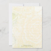 ヴィンテージ黄結婚バラブライダルシャワー招待状 招待状 (裏面)