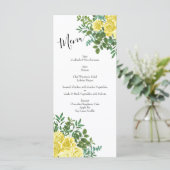 ヴィンテージ黄結婚薔薇 メニュー (スタンド正面)
