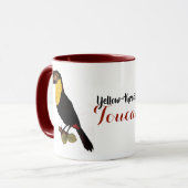 ヴィンテージ黄色い喉を持つトゥーカン マグカップ (正面左)