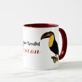 ヴィンテージ黄色い喉を持つトゥーカン マグカップ (正面右)