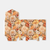 ヴィンテージ黄色がかったオレンジ色のベージュ色のタン色の花 フェイバーボックス (折り畳みなし)