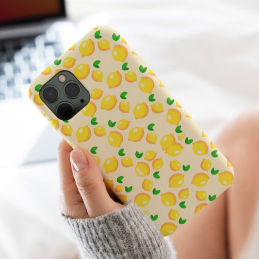 ヴィンテージ黄色と緑のレモスタイリッシュン Case-Mate iPhoneケース