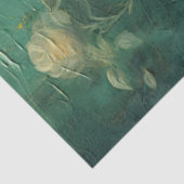 ヴィンテージ黄色のバラ金ゴールドの輝きをエメラルグリーン 薄葉紙 (詳細)