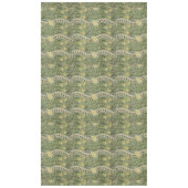 ヴィンテージ黄色の水仙と緑の葉 テーブルクロス (正面)