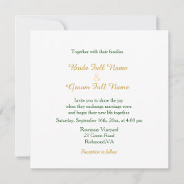 ヴィンテージ黄色の花結婚式招待状。ルドート 招待状