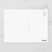 ヴィンテージ黄色ひまわり空白のフローラ葉書 ポストカード (裏面)