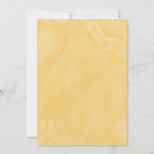 ヴィンテージ黄色トラックひまわり結婚花の仮想入り 招待状 (裏面)