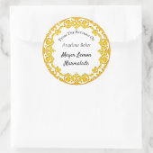 ヴィンテージ黄色要素のキッカスタムチンから ラウンドシール (バッグ)