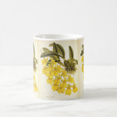 ヴィンテージ黄色Oncidium Orchid、熱帯花 コーヒーマグカップ (中央)