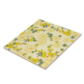 ヴィンテージ黄花模様 タイル (側面)