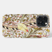ヴィンテージ黄花模様 iPhoneケース (裏面横)
