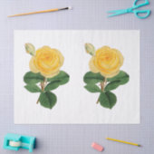 ヴィンテージ黄薔薇 薄葉紙 (クラフト)