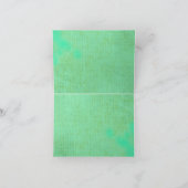 ヴィンテージ黄蝶サンキューカード サンキューカード (内部)