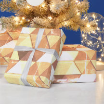 ヴィンテージ黄褐色の三角形幾何学的パターン