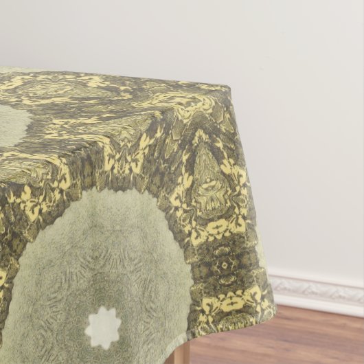 ヴィンテージ黄金アールデコ抽象芸術パターンNo1 テーブルクロス (インサイチュ)