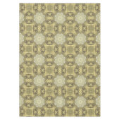 ヴィンテージ黄金アールデコ抽象芸術パターンNo2 テーブルクロス (正面)