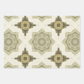 ヴィンテージ黄金アールデコ抽象芸術パターンNo3 ラッピングペーパーシート (正面2)