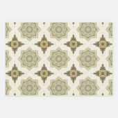 ヴィンテージ黄金アールデコ抽象芸術パターンNo3 ラッピングペーパーシート (正面)