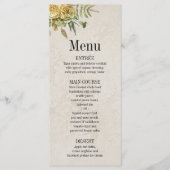 ヴィンテージ黄金バラオンダマスク結婚壁紙 メニュー (正面)