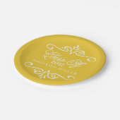 ヴィンテージ黄 | 卒業党 ペーパープレート (アングル)