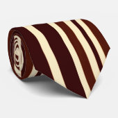 ヴィンテージ黄、赤ストライプ色のパターン#2タイ ネクタイ (ロール)