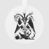 ヴィンテージ黒いBaphomet オーナメント (裏面)