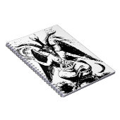 ヴィンテージ黒いBaphomet ノートブック (右側)