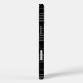 ヴィンテージ黒グランジアメリカ国旗のパターン Case-Mate iPhoneケース (裏面 / 右)