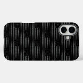 ヴィンテージ黒グランジアメリカ国旗のパターン Case-Mate iPhoneケース (裏面 (横))