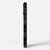 ヴィンテージ黒グランジアメリカ国旗のパターン Case-Mate iPhoneケース (裏面 / 左)