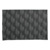 ヴィンテージ黒グランジ米国国旗のデュアルパターン 枕カバー (正面右)