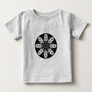 ヴィンテージ黒日本井上文東洋美術 ベビーTシャツ