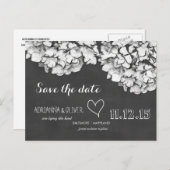 ヴィンテージ黒板あじさい花デートを保存 案内ポストカード (正面/裏面)