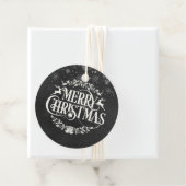 ヴィンテージ黒板のメリークリスマス・スノーフレーク フェイバータグ (インサイチュ)