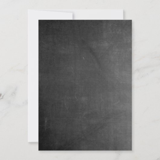 ヴィンテージ黒板ウェディング招待状 招待状 (裏面)