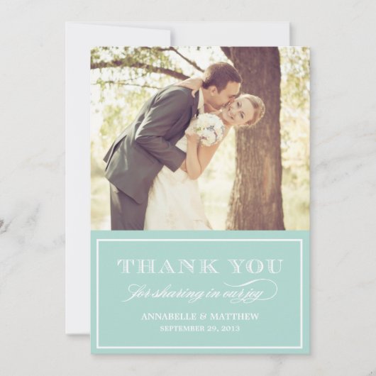 ヴィンテージ黒板サンキューカード サンキューカード (正面)