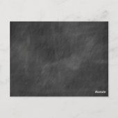 ヴィンテージ黒板フラワーテーブル番号札 ポストカード (裏面)