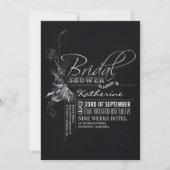 ヴィンテージ黒板ブライダルシャワー招待状 招待状 (正面)