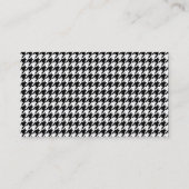 ヴィンテージ黒板千鳥格子の 名刺 (裏面)