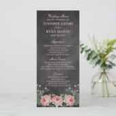 ヴィンテージ黒板 |の結婚メニューカスタムラック メニュー (スタンド正面)