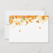 ヴィンテージ黒板 秋の感謝祭 招待状 (裏面)